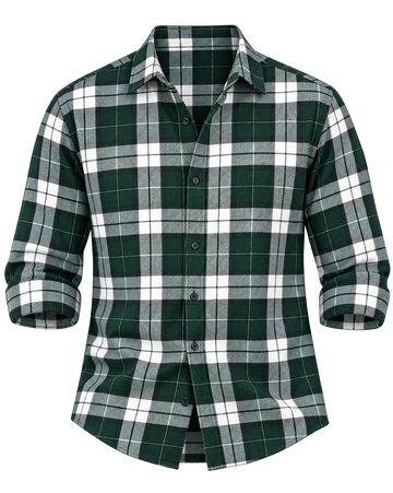 Forest Green Bold Check Shirt