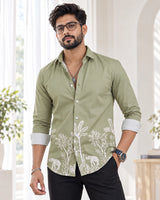 Pista Jungle Print Ethnic Shirt