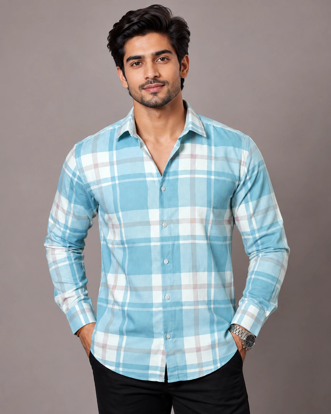 Blue Check Shirt