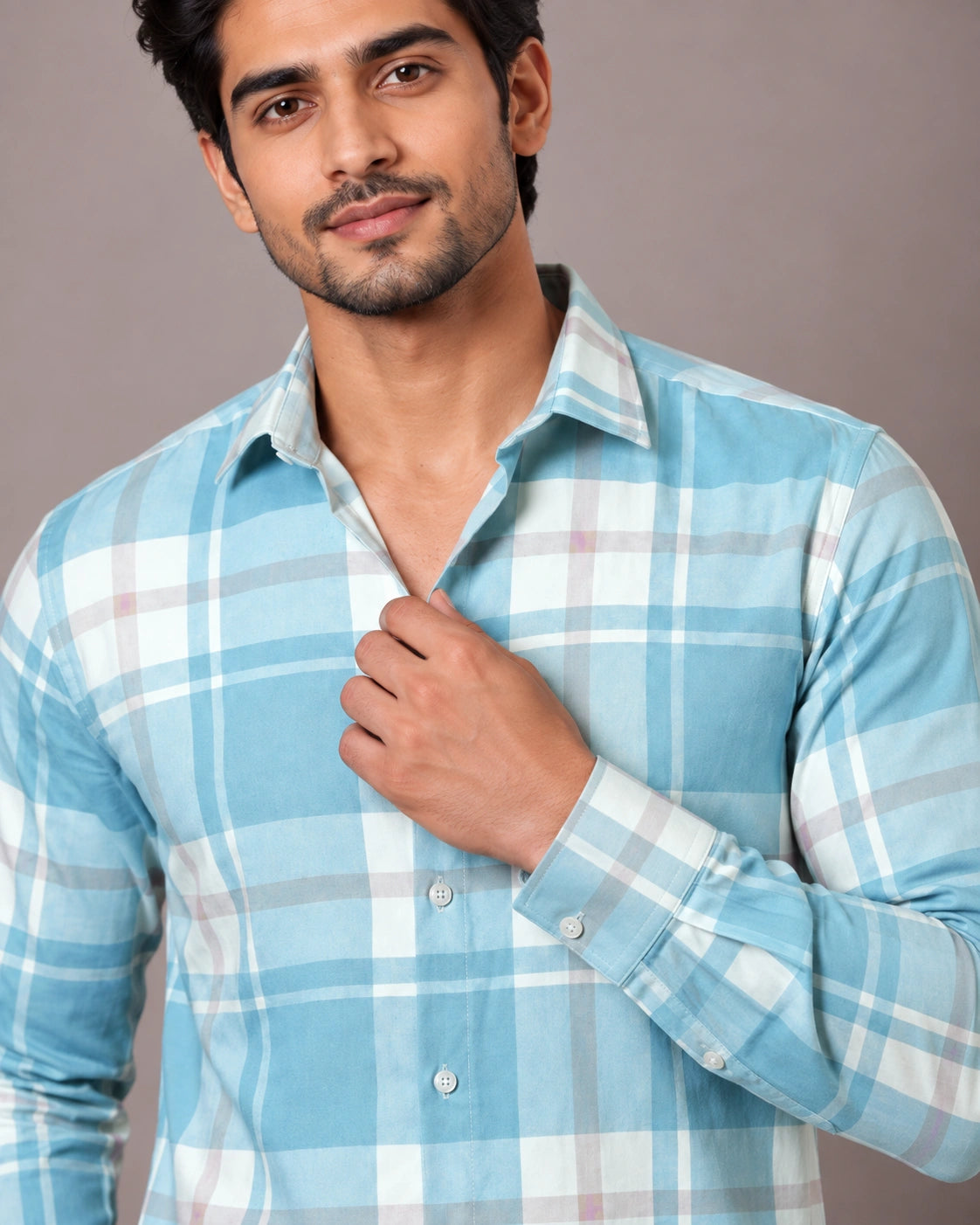Blue Check Shirt