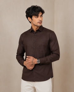 Dark Brown Formal Shirt