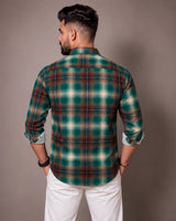 Green Check Shirt - Full Length